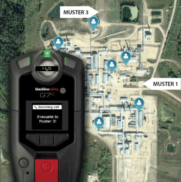 Gasüberwachung per Funk: G7c Blackline Safety Gasüberwachung - Gaswarner - Alleinarbeiterabsicherung